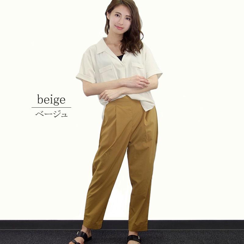 スキッパー 開襟ブラウス レディース 半袖 開襟シャツ 大きめ プチプラ リネンライク 涼感 |  | 01