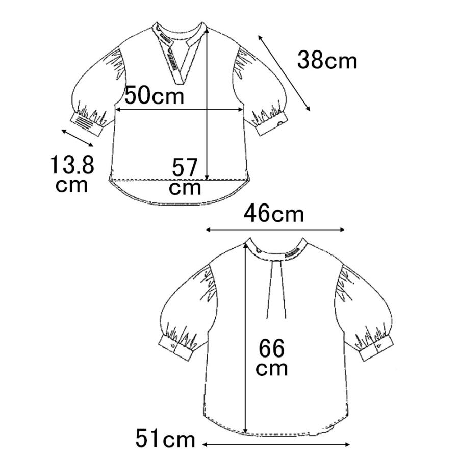 ストライプ ブラウス レディース ボリューム袖 綿 キーネック マオカラー 上質 七分袖 衣替え |  | 16