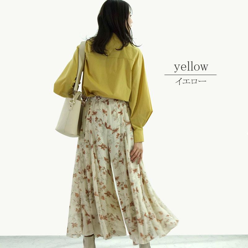 ブラウス トップス レディース 長袖 バンドカラー きれいめ スタンドカラー ボリューム袖 高見え |  | 14