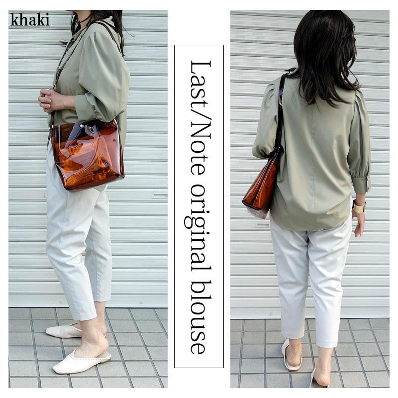 ボウタイ ブラウス トップス レディース 七分袖 きれいめ 上品 前リボン ポワン袖 シワになりにくい |  | 10