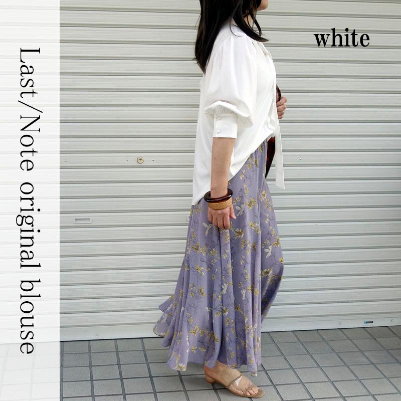 ボウタイ ブラウス トップス レディース 七分袖 きれいめ 上品 前リボン ポワン袖 シワになりにくい |  | 07