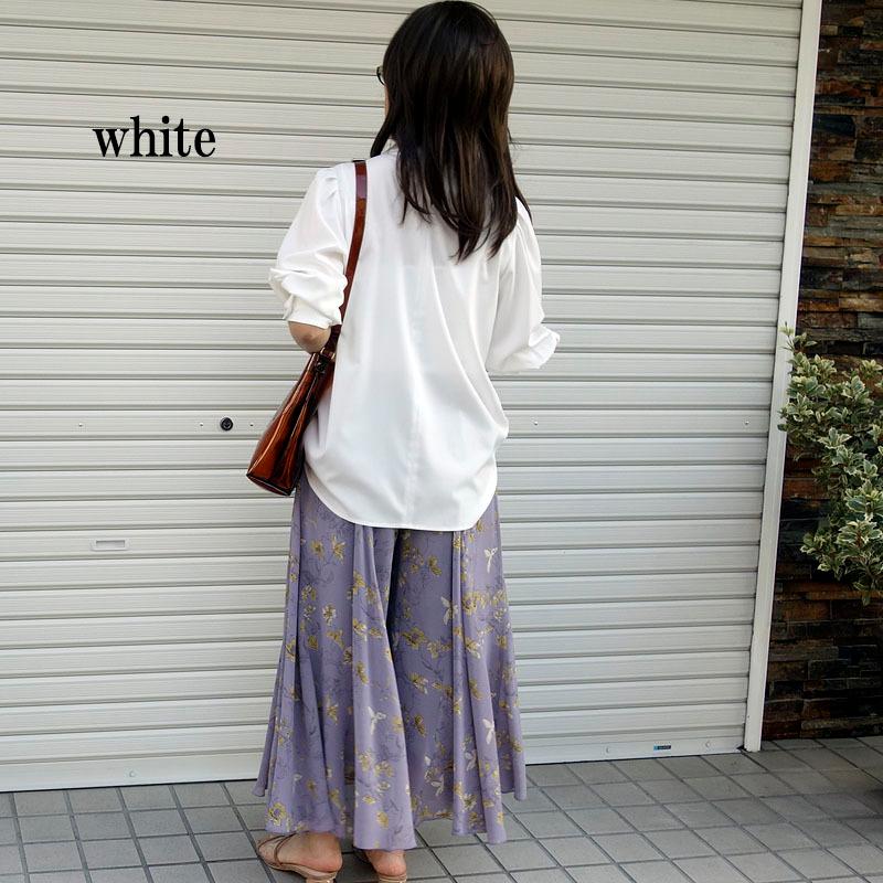 ボウタイ ブラウス トップス レディース 七分袖 きれいめ 上品 前リボン ポワン袖 シワになりにくい |  | 08