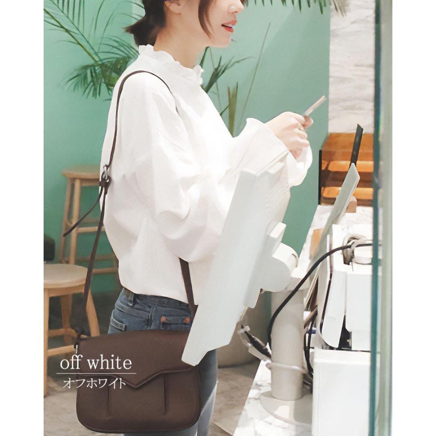 ブラウス フリル スタンド 長袖 春 オフィス 白 レディース シワになりくい ウォッシャブル 大人 |  | 08