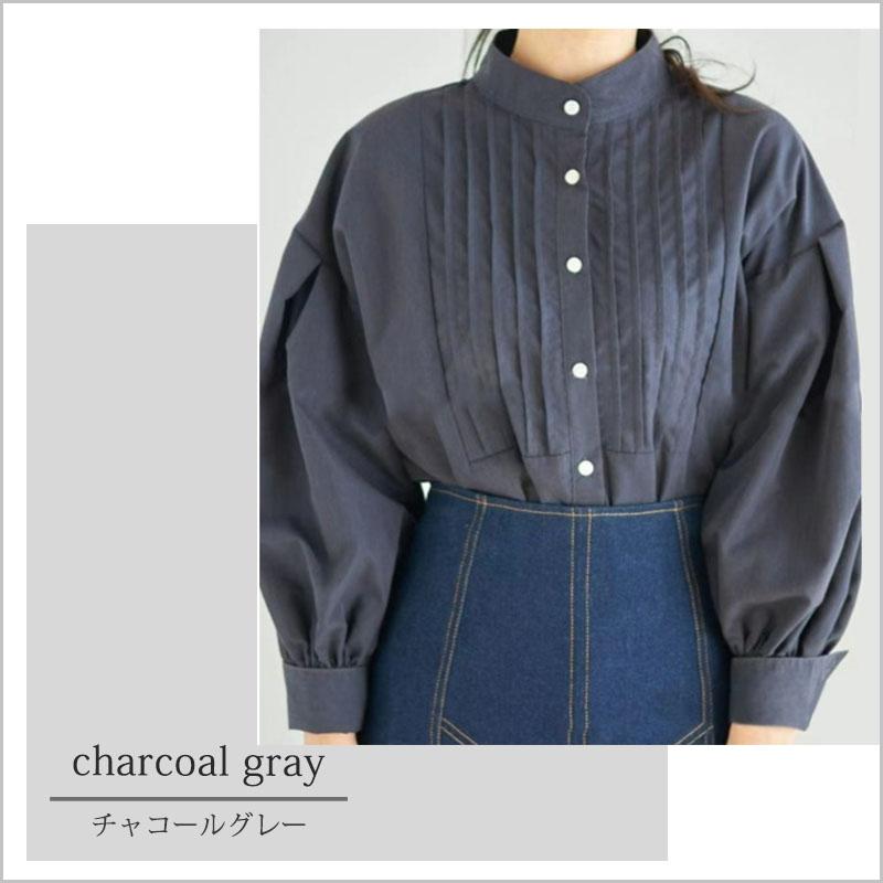 ブラウス シャツ チュニック ハイネック 長袖 バンドカラー ハイネック |  | 11