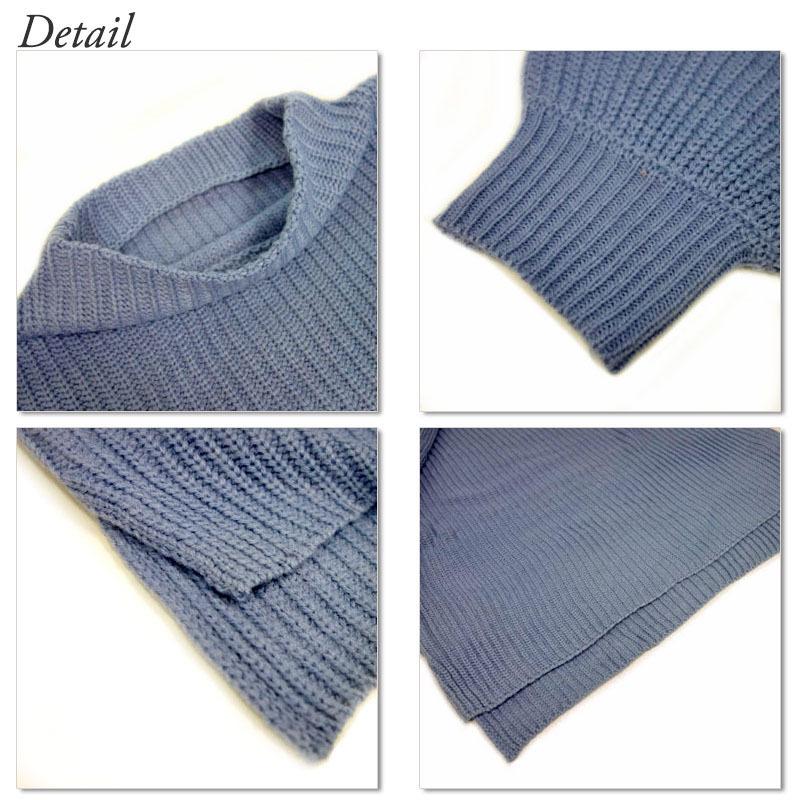 ニット プチハイネック トップス レディース 長袖 セーター プチプラ ボリューム袖 ボトルネック |  | 16