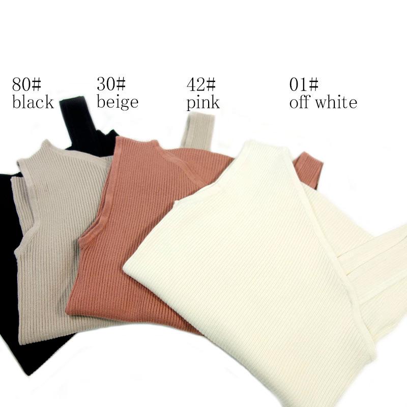 ワンショルダーリブニット トップス レディース インナー デコルテ見せ ノースリーブ タンクトップ プチプラ 伸縮性 |  | 10