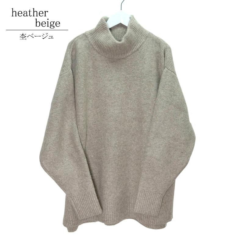 ニット トップス レディース 長袖 ハイネック タートルネック ボーダー 上質 リブ 杢 カジュアル ニット セーター |  | 11