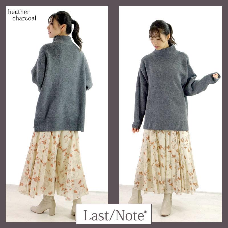 ニット トップス レディース 長袖 ハイネック タートルネック ボーダー 上質 リブ 杢 カジュアル ニット セーター |  | 04