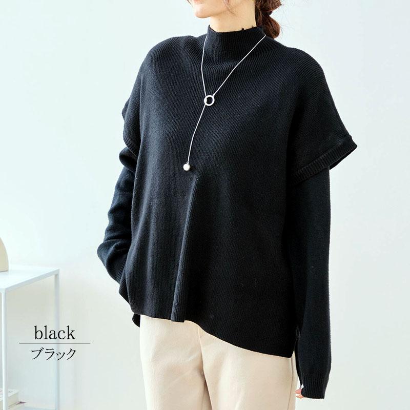 ニット レディース ゆったり アンサンブル セットアップ ゆったり 肩掛け 長袖 2way ツインニット セーター |  | 10