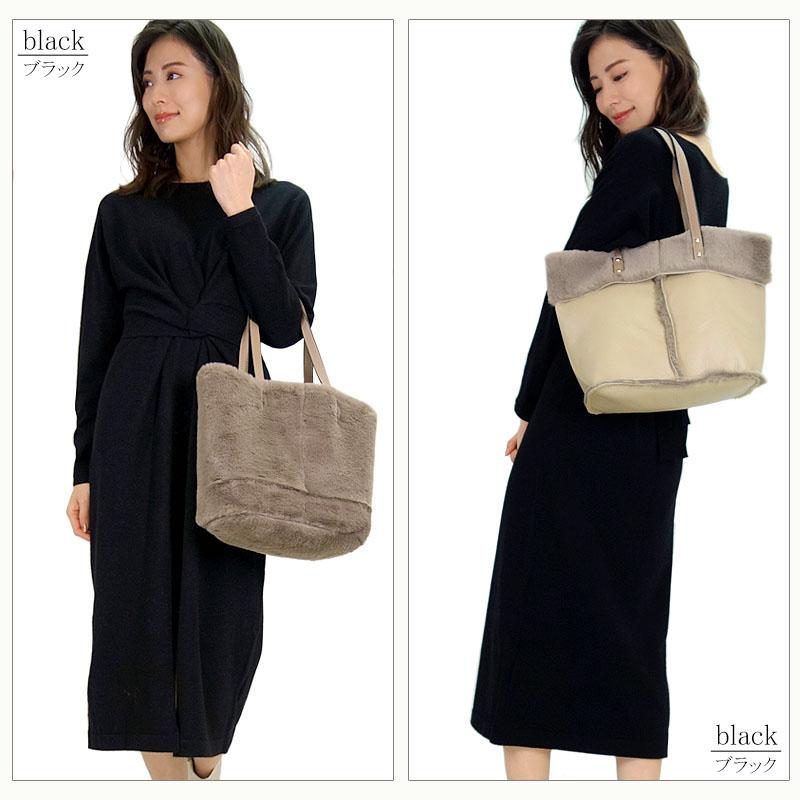 ニットワンピース レディース ロング スリット リボン ドレープ しわになりにく ハイゲージ 杢 上質 高見え |  | 13