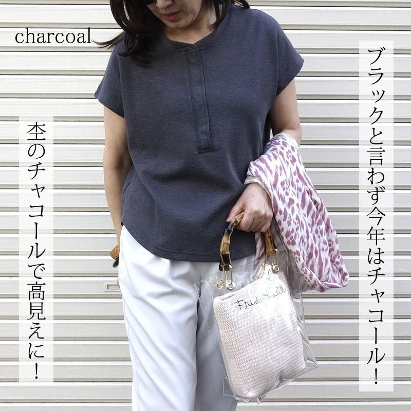 ワッフル カットソー トップス 半袖 レディース サーマル ワッフル生地 フレンチスリーブ ラウンドヘム 杢 Tシャツ |  | 12