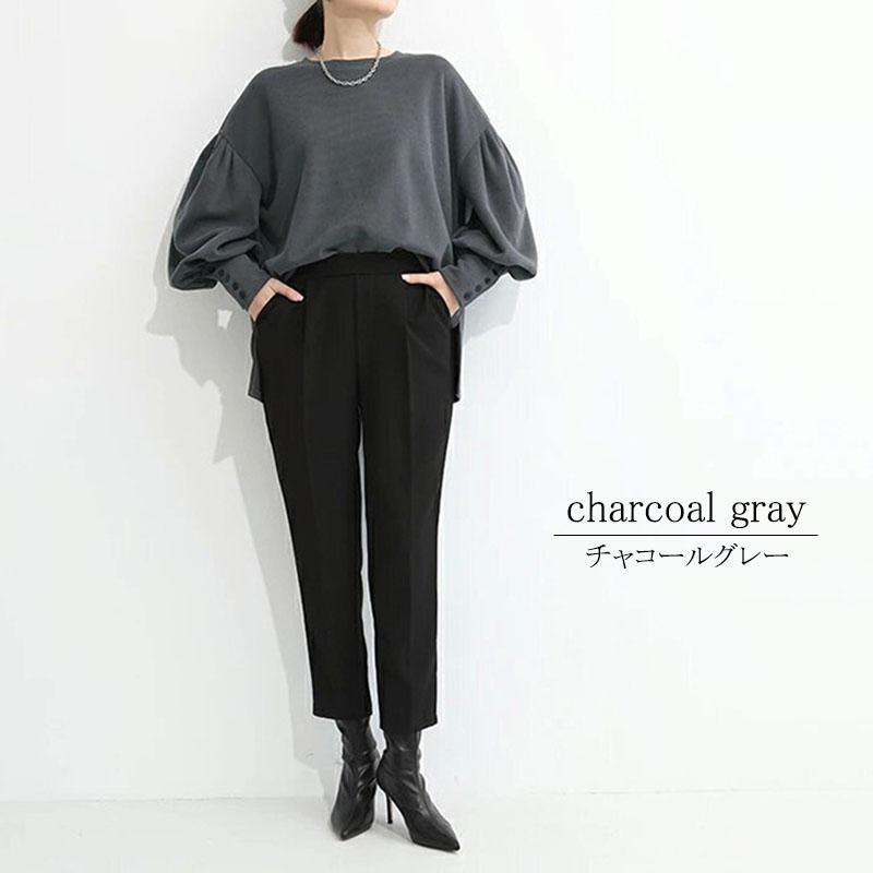 カットソー 長袖 レディース ニット ボートネック きれいめ カフス 上質 ランタンスリーブ ゆったり オフィスカジュアル |  | 14