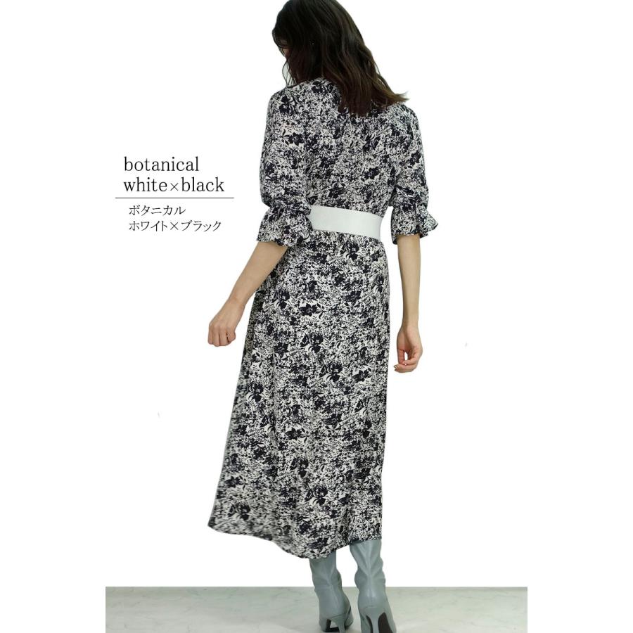 2wayワンピース レディース ロング ノーカラー 前開き Vネック 上品 レオパード柄 花柄 レイヤード レトロ |  | 17