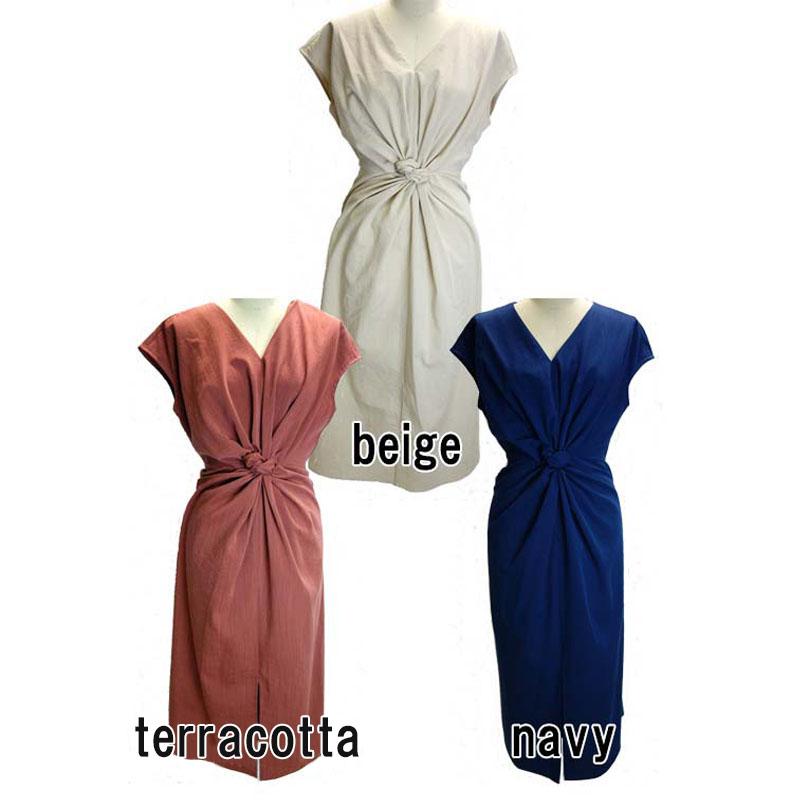 ロングワンピース レディース ドレープ リネンライク カジュアル 上質 フレンチスリーブ スリット 高見え dress |  | 14