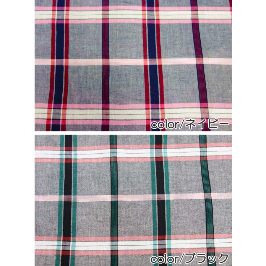 チェック ワンピース レディース ロング 半袖 カシュクール ドルマンスリーブ 上品 きれいめ 高見え dress |  | 13