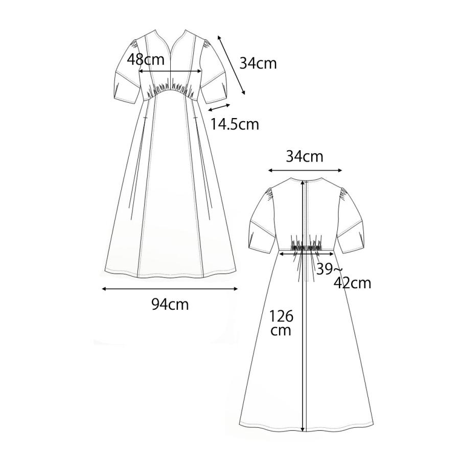 ワンピース レディース ロング 半袖 配色ステッチ ウエストゴム きれいめ オフィス 脚長効果 オリジナル dress |  | 20