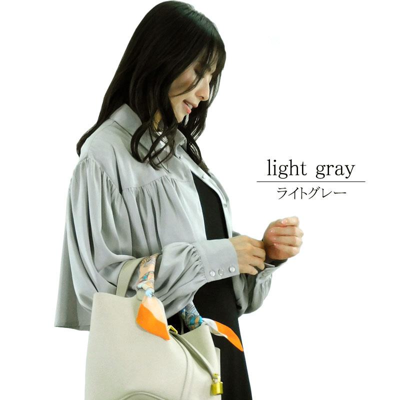 ジャケット レディース ボリューム袖 羽織 シャツジャケット ぽわん袖 長袖 ショート丈 アウター |  | 13