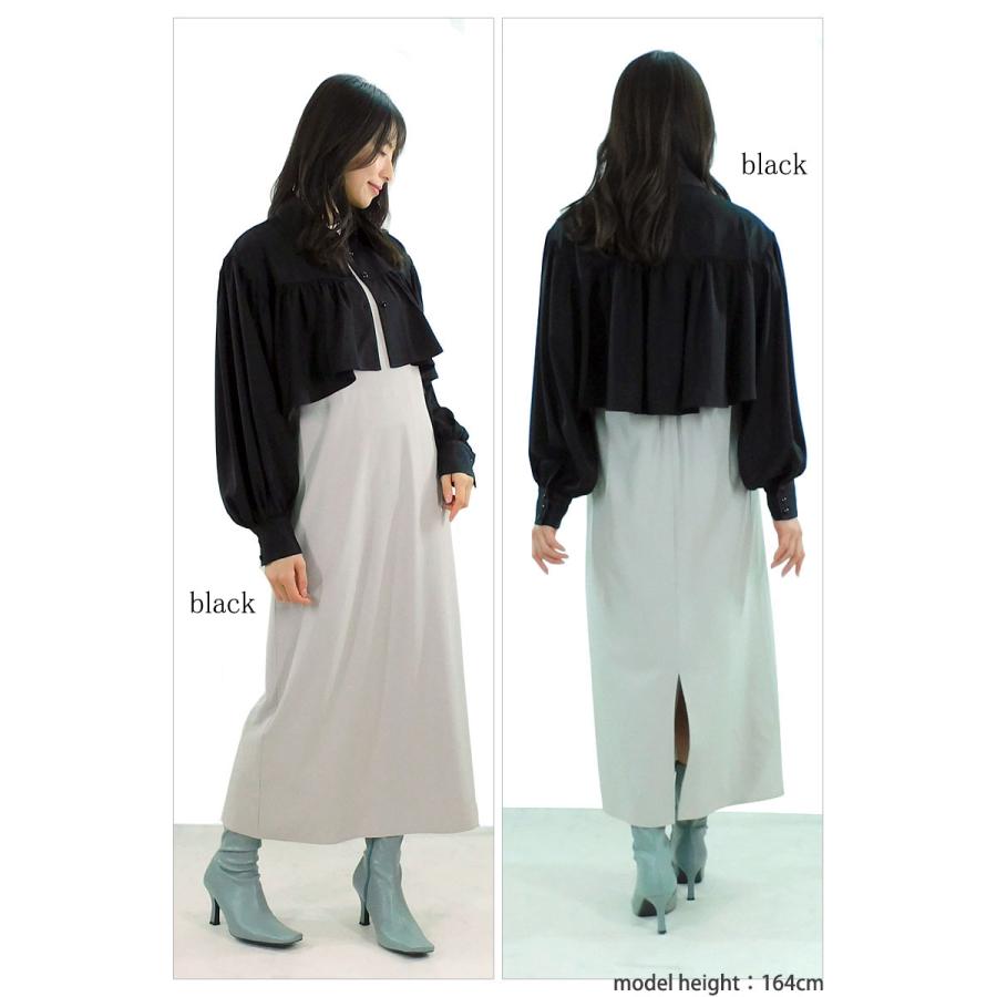 ジャケット レディース ボリューム袖 羽織 シャツジャケット ぽわん袖 長袖 ショート丈 アウター |  | 15