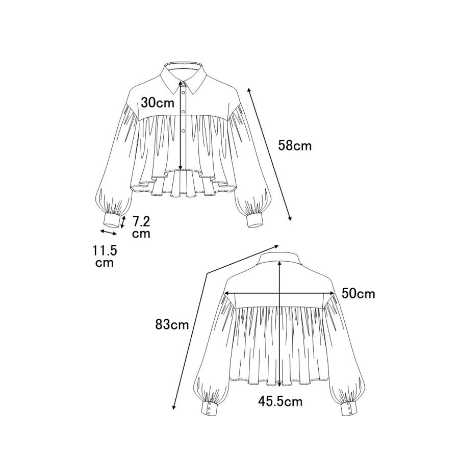 ジャケット レディース ボリューム袖 羽織 シャツジャケット ぽわん袖 長袖 ショート丈 アウター |  | 20