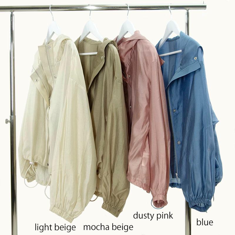 ライトアウター シースルー マウンテンパーカー レディース ショート丈 ボリューム袖 オーガンジー 透け感 see-through |  | 19