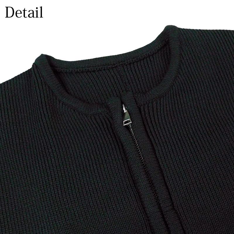 ジャケット ブルゾン レディース ランタンスリーブ ニット ノーカラー クルーネック ニットカーディガン |  | 19