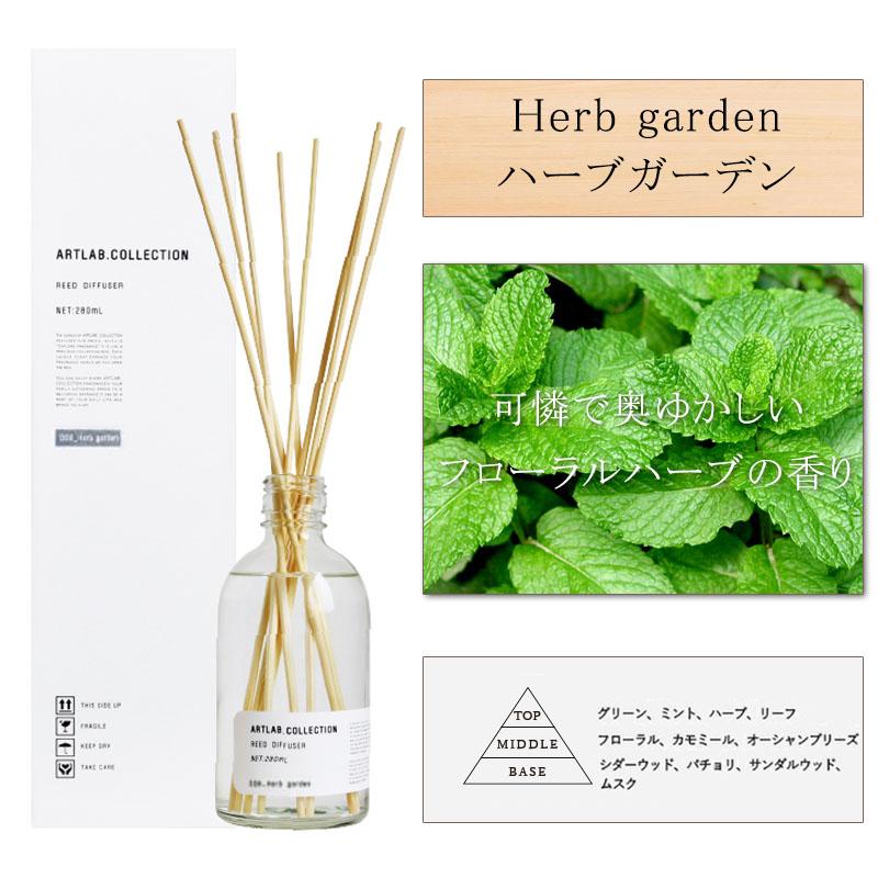 アートラボコレクション リードディフューザー ハーブガーデン オイル 280ml ガラスボトル スティック8本入り 香り | ARTLAB.COLLECTION | 06