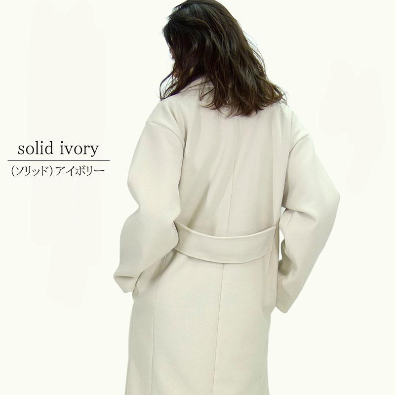 チェスターコート レディース ロング ソリッド サイドスリット フェイクウール 杢調 高見え |  | 05