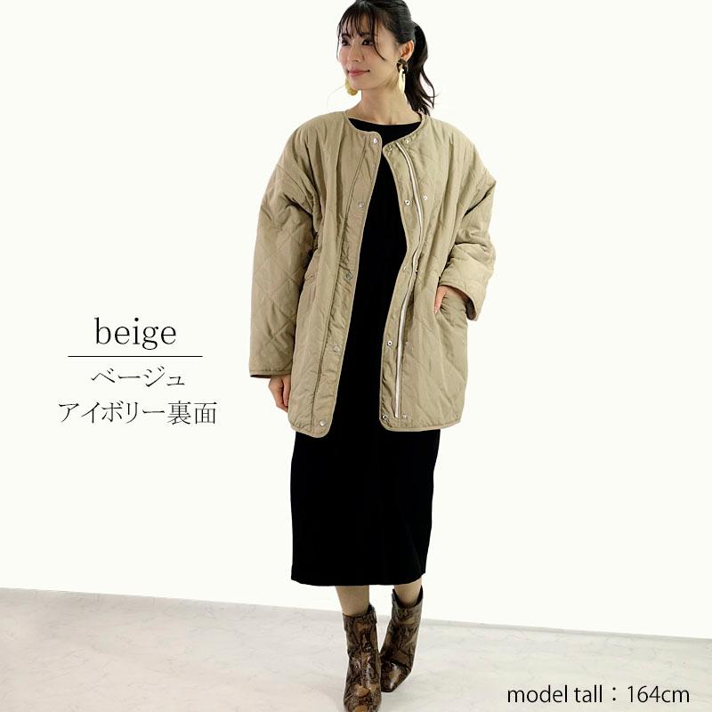 キルティング リバーシブルコート レディース ミドル丈 キルト キルティング リバーシブルコート レディース ミドル丈 キルト