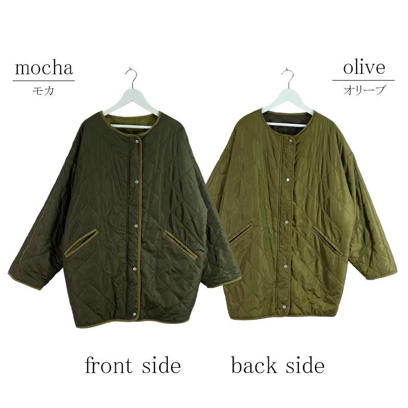 キルティング リバーシブルコート レディース ミドル丈 キルト ショート ビッグシルエット 軽量 |  | 19