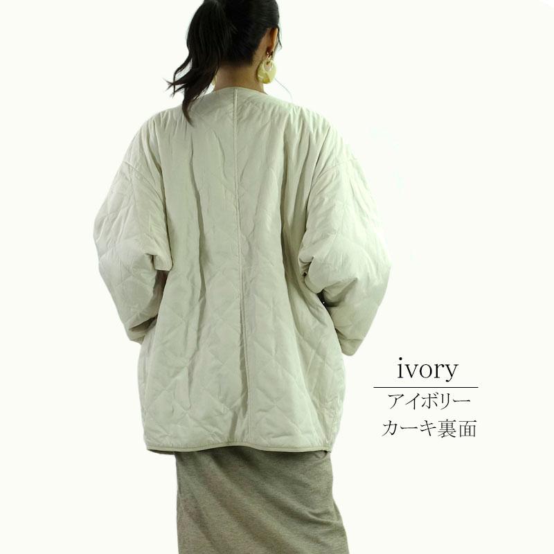 キルティング リバーシブルコート レディース ミドル丈 キルト ショート ビッグシルエット 軽量 |  | 07