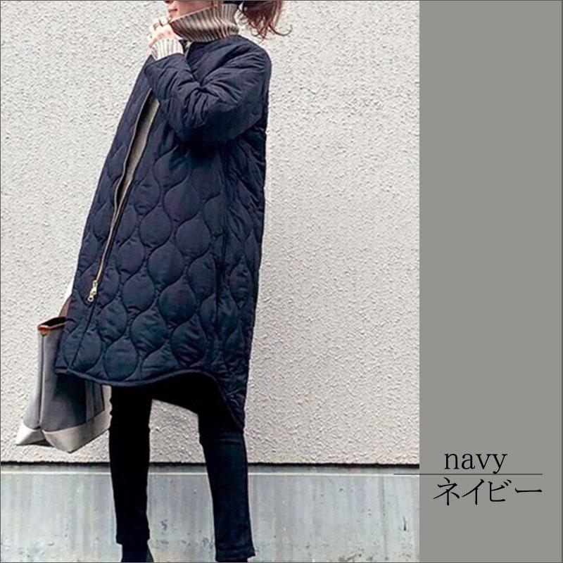 コート レディース キルティング 2way ひょうたんキルト ロング コート レディース キルティング 2way ひょうたんキルト ロング