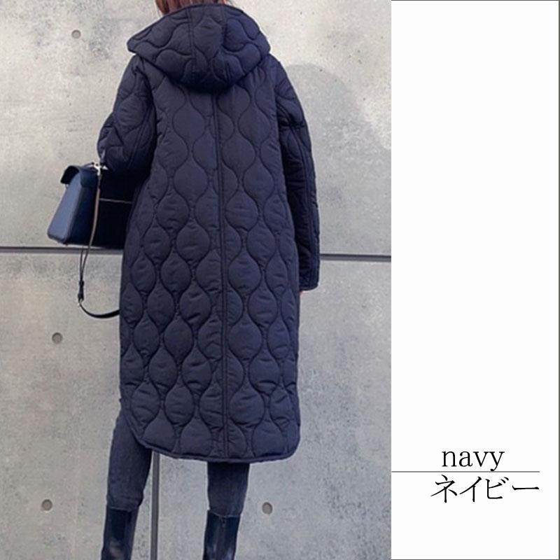 コート レディース キルティング 2way ひょうたんキルト ロングコート