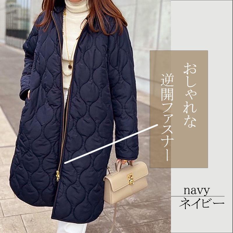 コート レディース キルティング 2way ひょうたんキルト ロング コート レディース キルティング 2way ひょうたんキルト ロング