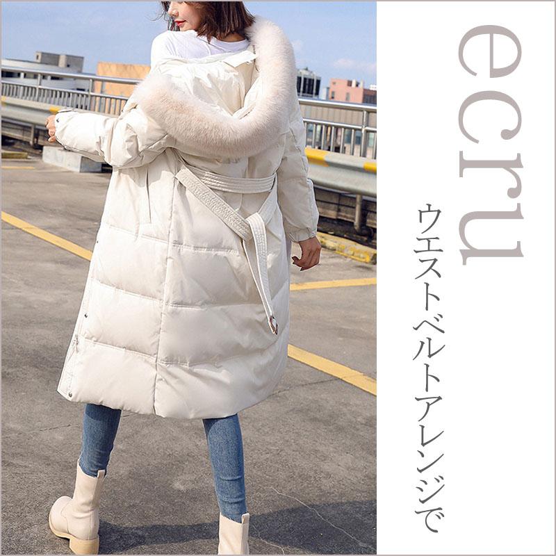 コート レディース 冬 フェイクダウンコート 中綿 ロング丈 軽い 暖かい 防寒 アウター 大人 ダウン風コート フェイクファー |  | 05