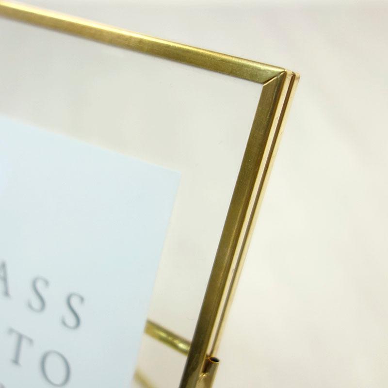 フォトフレーム 真鍮 ゴールド ハガキサイズ フォトスタンド 写真立て アンティーク ガラス メタルフレーム BRASS |  | 04