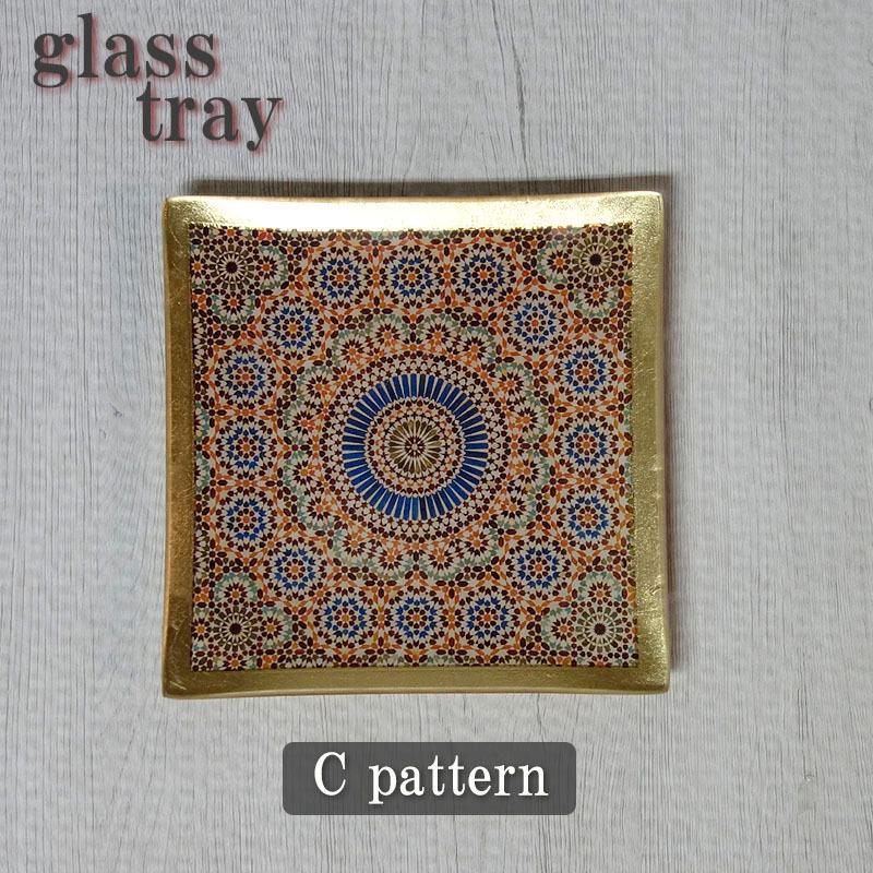 アクセサリートレー 小物入れ アンティーク ガラス おしゃれ アラベスク トレイ アーチ型 整理 スクエア |  | 03