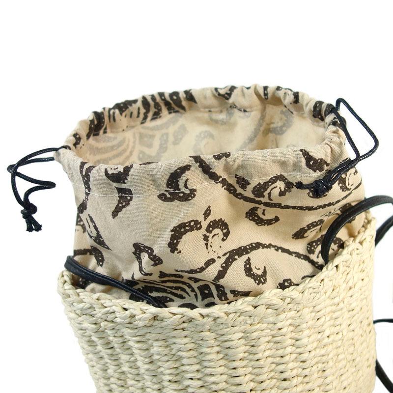 巾着型ミニバック レディース 編み込み ポーチ ミニバック エスニック カジュアル 散歩 軽量 ナチュラル |  | 03