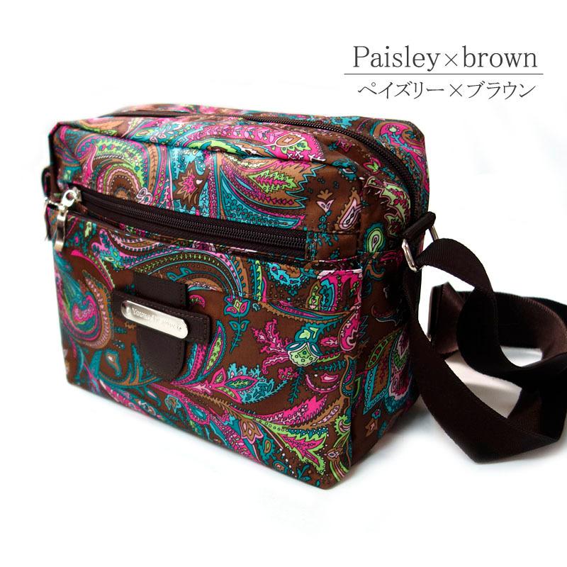 プリントポシェット レディースバック ポーチ ポシェット ペイズリー アラベスク フラワー トラベル 散歩 |  | 02