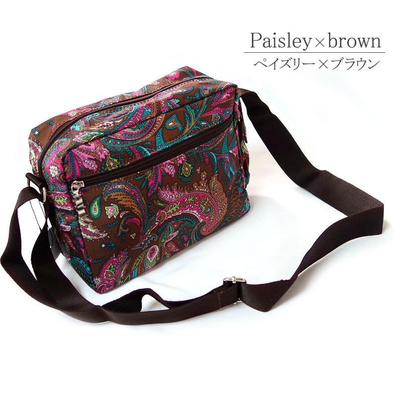 プリントポシェット レディースバック ポーチ ポシェット ペイズリー アラベスク フラワー トラベル 散歩 |  | 03