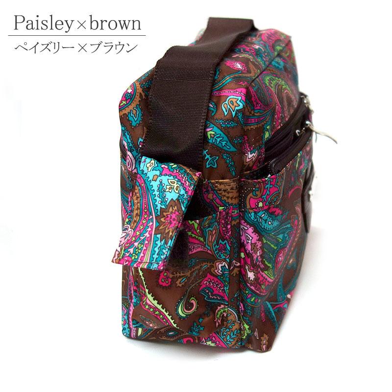 プリントポシェット レディースバック ポーチ ポシェット ペイズリー アラベスク フラワー トラベル 散歩 |  | 05