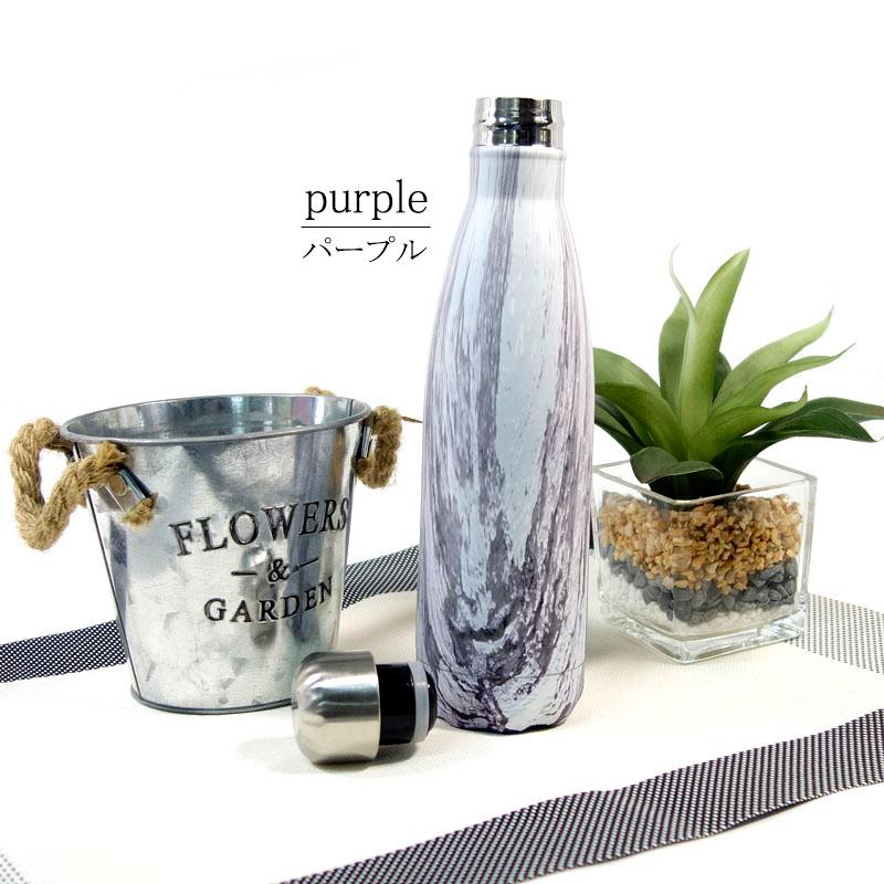 魔法瓶 水筒 マーブル柄 水分補給 熱中症対策 保冷温ボトル 行楽 ステンレスボトル オフィス variety |  | 05