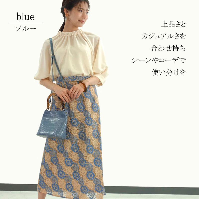 バンブーハンドル ショルダーバッグ レディース 斜め掛け 2way 小さめ インバッグ ポーチ付き クロコダイル柄 ギフト |  | 04