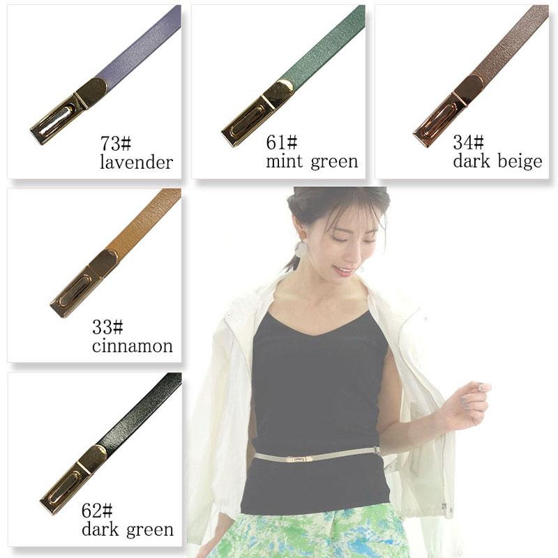 ビットベルト レザー レディース 全18色 本革 細ベルト 10mm幅 アジャスター 軽量 ウエストマーク variety |  | 14