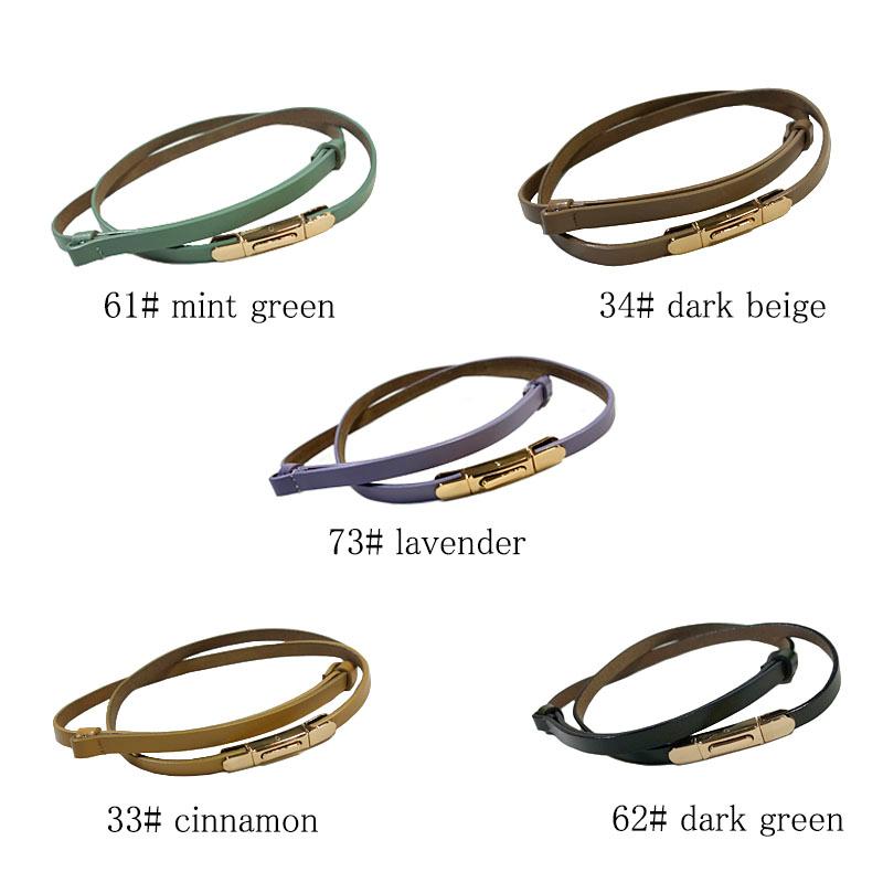 ビットベルト レザー レディース 全18色 本革 細ベルト 10mm幅 アジャスター 軽量 ウエストマーク variety |  | 17