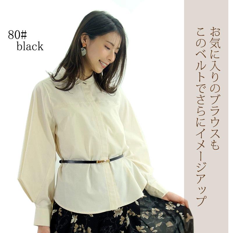 ビットベルト レザー レディース 全18色 本革 細ベルト 10mm幅 アジャスター 軽量 ウエストマーク variety |  | 04