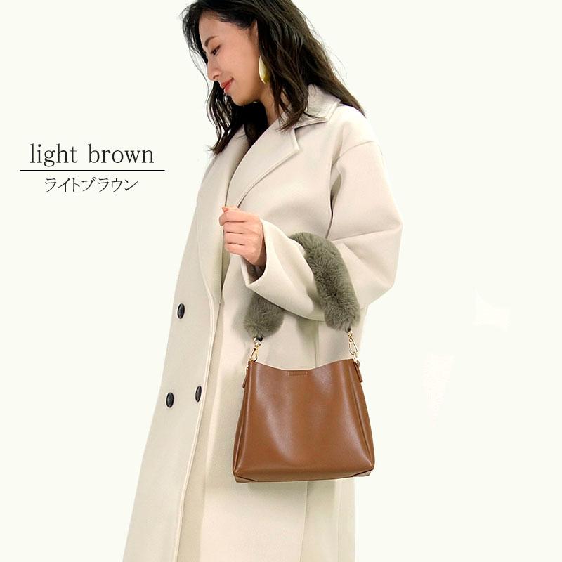 ファーハンドル ショルダーバッグ レディース 小さめ 3way バッグインバッグ 斜めがけ フェイクファー |  | 05