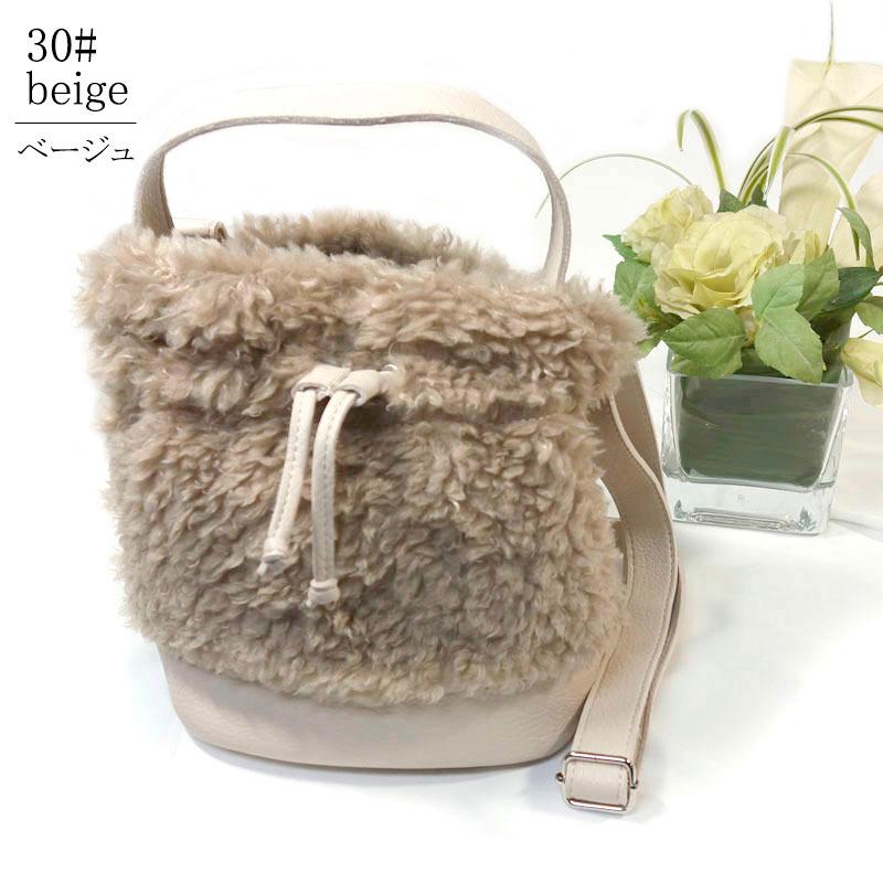 フェイクムートンバッグ レディース ミニトート 2way 小さめ ショルダーバッグ 斜め掛け フェイクファー ボア |  | 10