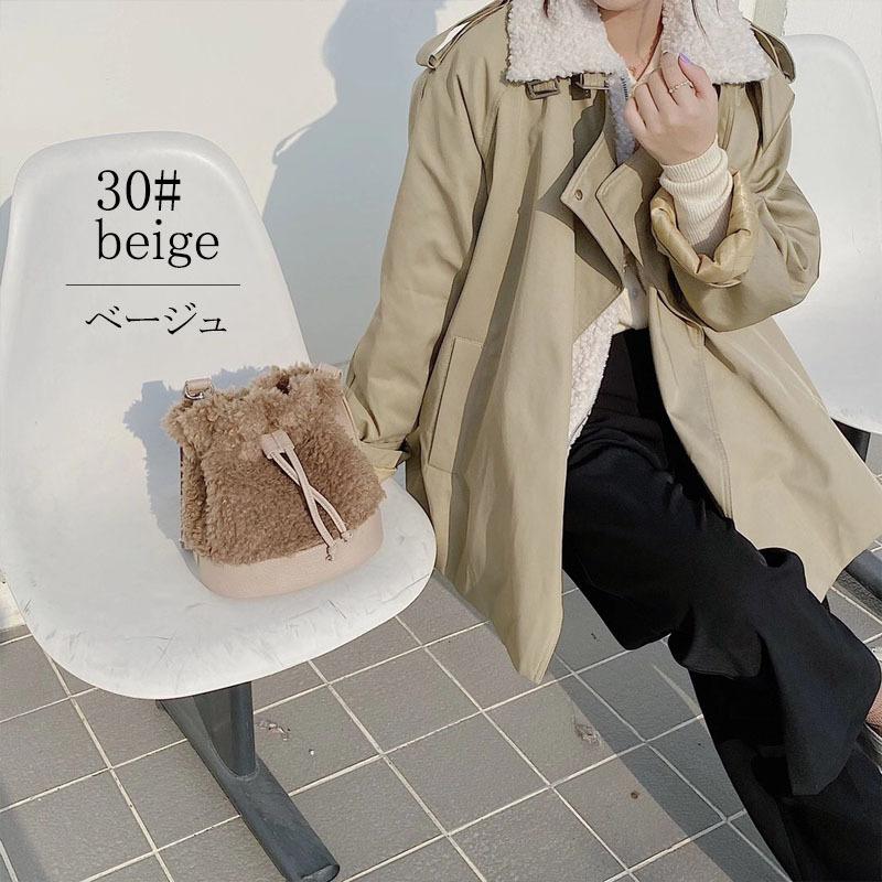 フェイクムートンバッグ レディース ミニトート 2way 小さめ ショルダーバッグ 斜め掛け フェイクファー ボア |  | 03