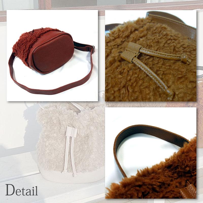 フェイクムートンバッグ レディース ミニトート 2way 小さめ ショルダーバッグ 斜め掛け フェイクファー ボア |  | 05