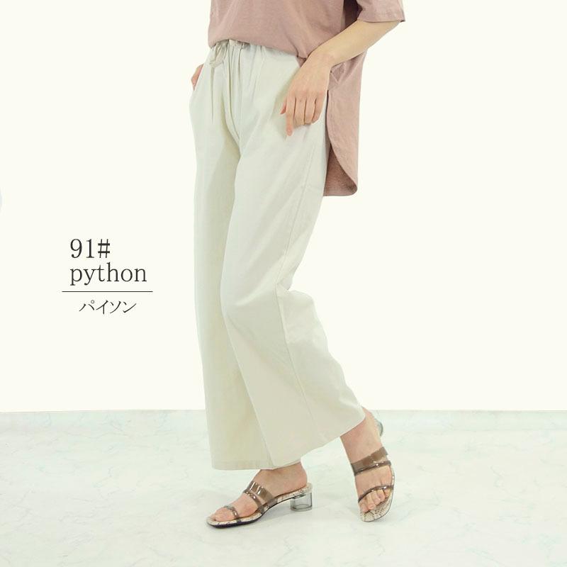 ミュール レディース サンダル 5cmヒール クリア 透明 歩きやすい パンプス 太ヒール チャンキーヒール  variety |  | 05